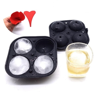 小型Diyのシリコーンのアイス ボール型は飲み物のための丸型5.6CMの直径を置きました