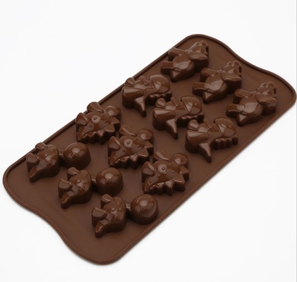 恐竜の休日のシリコーン チョコレートは有害なブラウン色を非形成します