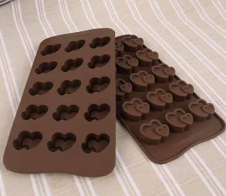 ハート形のクッキーのシリコーン チョコレートは容易な満ちるディッシュウォッシャーの金庫を形成します