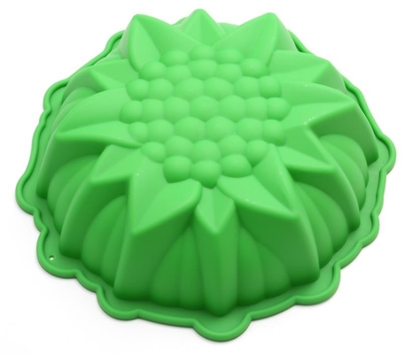 Bakewareのシリコーンのカップケーキはさみ金三次元DIY 8インチの緑色