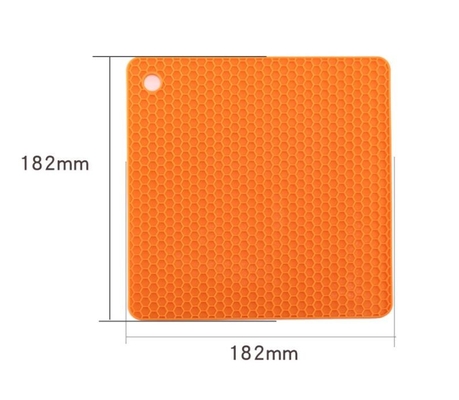 小さい蜜蜂の巣のシリコーンの台所用具は赤ん坊のための18.2*18.2*0.6cmをめっきしました