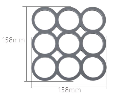 保護正方形のシリコーンによって塗られる炊事用具9の穴のテーブル