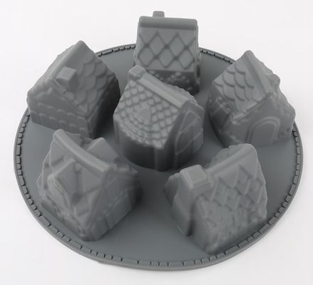家の一見の高温シリコーン型6キャビティ小さく再使用可能な洗濯できる